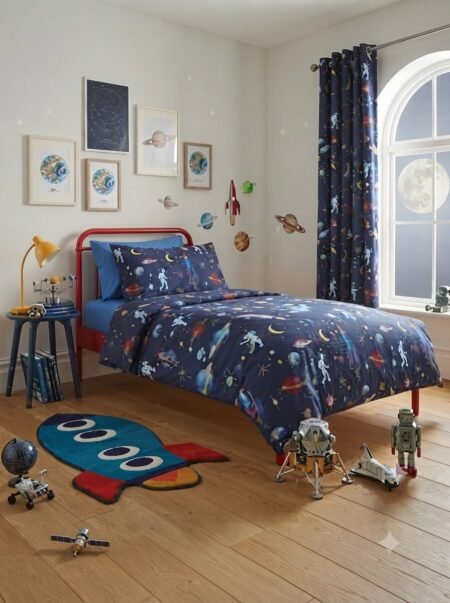 Galaxy Explorer Kids Bed Sheet