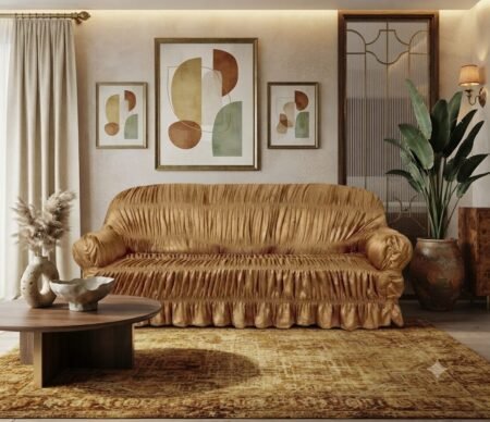 Golden Sofa Cover
