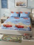 Kids Cars Sky Racer Blue Bed Set
