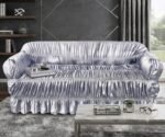 Light Grey White Sofa Cover