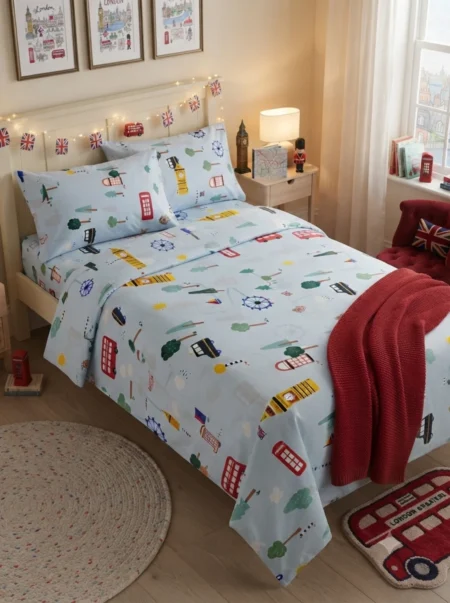 Magical London City Adventure Kids' Bed Sheet Set