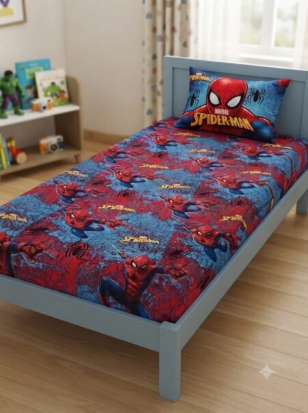 Ultimate Marvel Spider-Man Action Kids Bed Sheet & Pillowcase Set