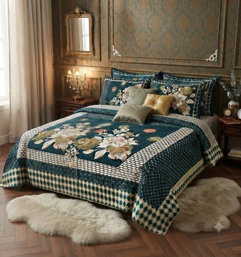 Velvet Jacquard Bedsheets