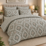 Elegant Sage Mandala Floral Luxury Bed Sheet Set