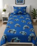 Kids Monster Truck Printed Bed Sheet Set – Blue