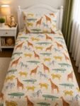 Kids Safari Animal Bed Sheet