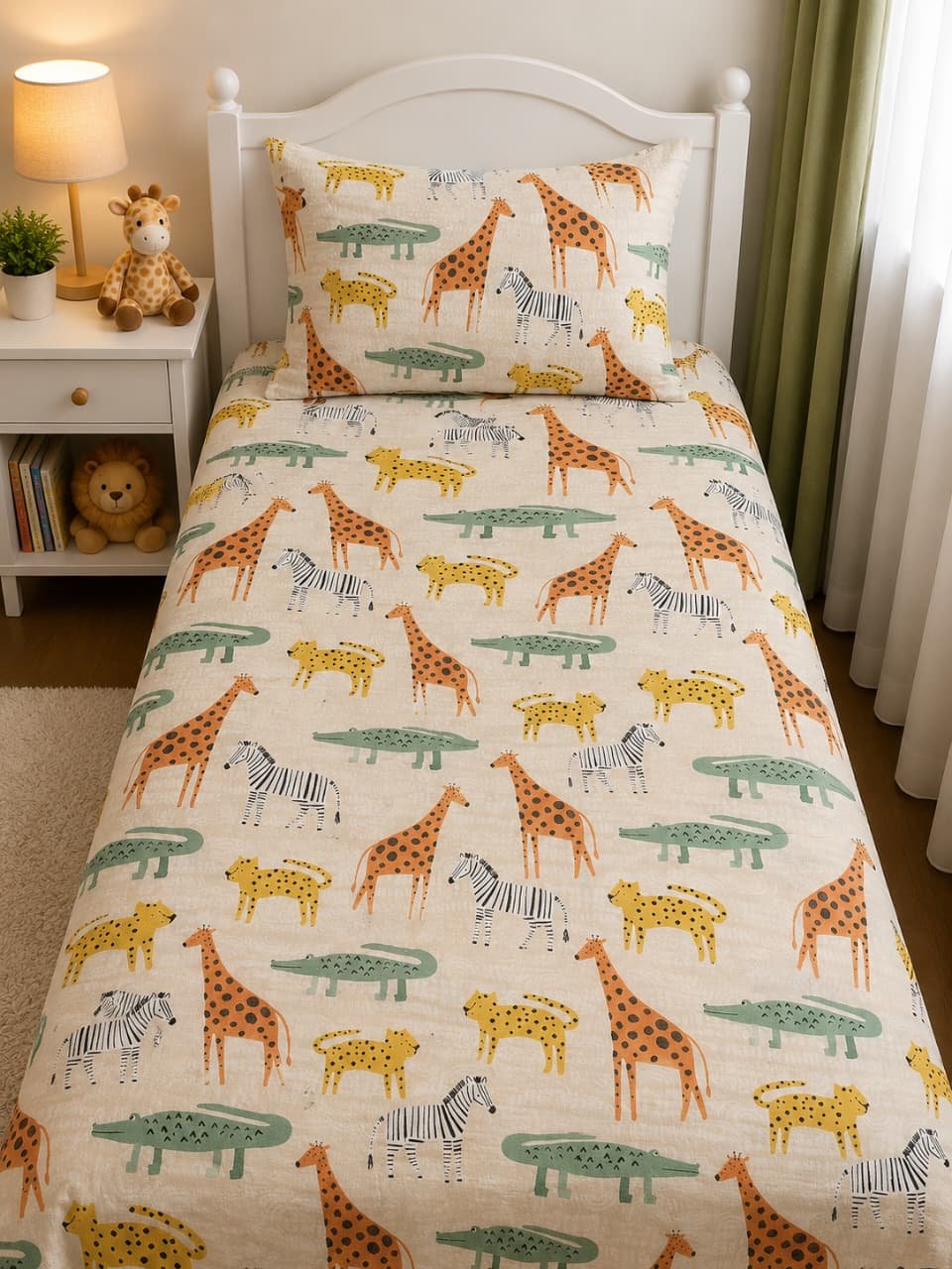 Kids Safari Animal Bed Sheet Kids Safari Animal Bed Sheet