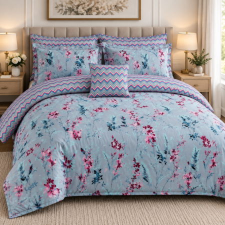 Ocean Breeze Floral Luxury Bed Sheet Set